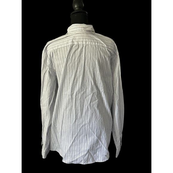 Lee Long Sleeve Button Down Shirt‎ Mens Size Large Silver/Blue/White - Picture 5 of 6